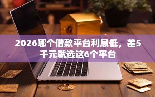 2026哪个借款平台利息低，差5千元就选这6个平台