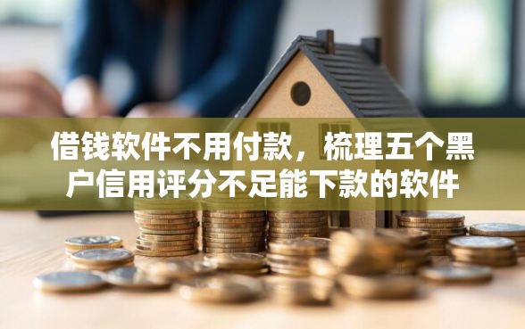 借钱软件不用付款，梳理五个黑户信用评分不足能下款的软件