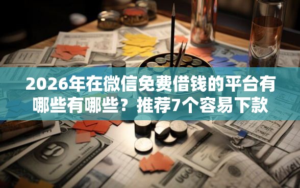 2026年在微信免费借钱的平台有哪些有哪些？推荐7个容易下款的平台