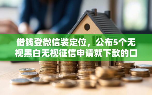 借钱登微信装定位，公布5个无视黑白无视征信申请就下款的口子
