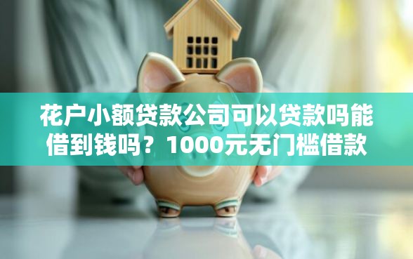 花户小额贷款公司可以贷款吗能借到钱吗？1000元无门槛借款5个平台推荐