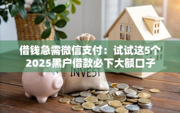 借钱急需微信支付：试试这5个2025黑户借款必下大额口子