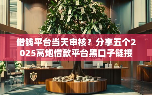 借钱平台当天审核？分享五个2025高炮借款平台黑口子链接