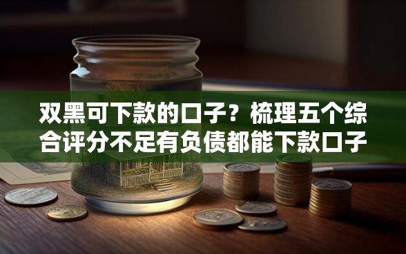 双黑可下款的口子？梳理五个综合评分不足有负债都能下款口子