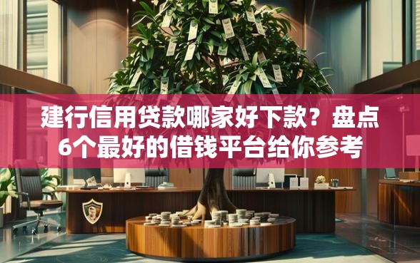 建行信用贷款哪家好下款？盘点6个最好的借钱平台给你参考