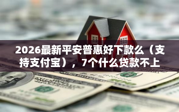2026最新平安普惠好下款么（支持支付宝），7个什么贷款不上征信平台无私分享