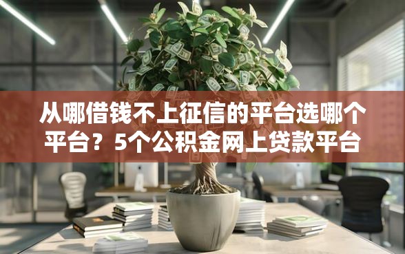 从哪借钱不上征信的平台选哪个平台？5个公积金网上贷款平台推荐