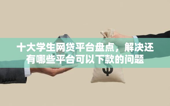 十大学生网贷平台盘点，解决还有哪些平台可以下款的问题