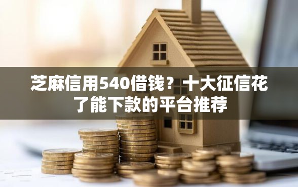 芝麻信用540借钱？十大征信花了能下款的平台推荐