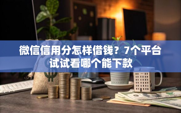 微信信用分怎样借钱？7个平台试试看哪个能下款