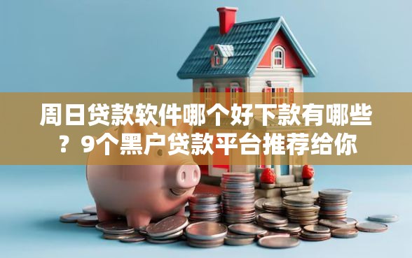 周日贷款软件哪个好下款有哪些？9个黑户贷款平台推荐给你