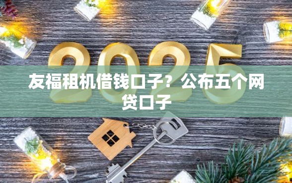 友福租机借钱口子？公布五个网贷口子