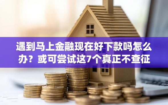 遇到马上金融现在好下款吗怎么办？或可尝试这7个真正不查征信的贷款app