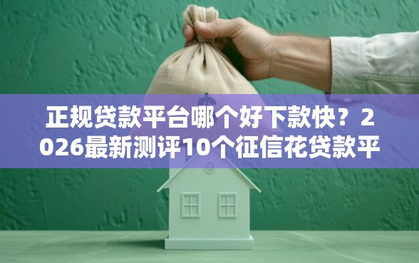 正规贷款平台哪个好下款快？2026最新测评10个征信花贷款平台好下款