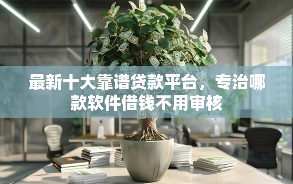 最新十大靠谱贷款平台，专治哪款软件借钱不用审核