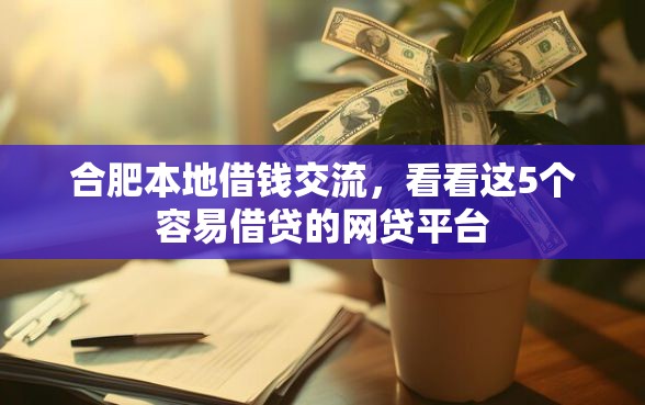 合肥本地借钱交流，看看这5个容易借贷的网贷平台