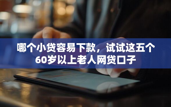 哪个小贷容易下款，试试这五个60岁以上老人网贷口子