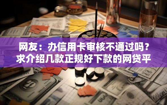 网友：办信用卡审核不通过吗？求介绍几款正规好下款的网贷平台