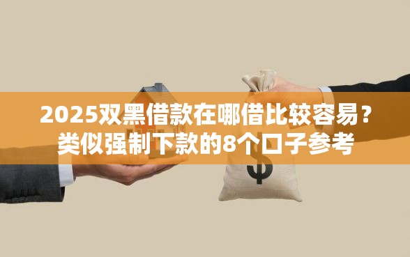 2025双黑借款在哪借比较容易?类似强制下款的8个口子参考 2025双黑借款在哪借比较容易?类似强制下款的8个口子参考