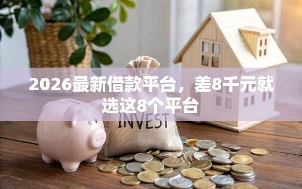 2026最新借款平台，差8千元就选这8个平台