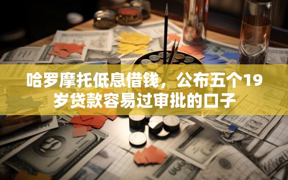 哈罗摩托低息借钱，公布五个19岁贷款容易过审批的口子