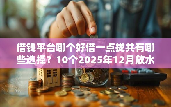 借钱平台哪个好借一点拢共有哪些选择？10个2025年12月放水口子详解