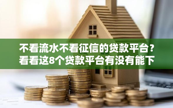不看流水不看征信的贷款平台？看看这8个贷款平台有没有能下款的