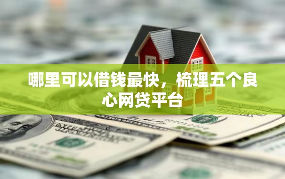 哪里可以借钱最快，梳理五个良心网贷平台