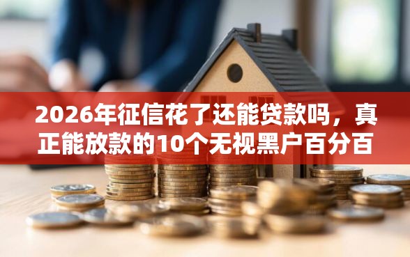 2026年征信花了还能贷款吗，真正能放款的10个无视黑户百分百下款平台推荐
