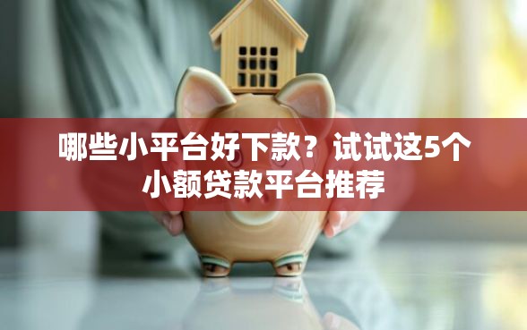 哪些小平台好下款？试试这5个小额贷款平台推荐