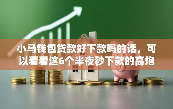 小马钱包贷款好下款吗的话，可以看看这6个半夜秒下款的高炮口子