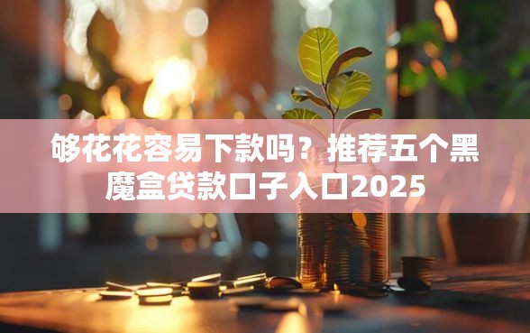 够花花容易下款吗?推荐五个黑魔盒贷款口子入口2025 够花花容易下款吗?推荐五个黑魔盒贷款口子入口2025
