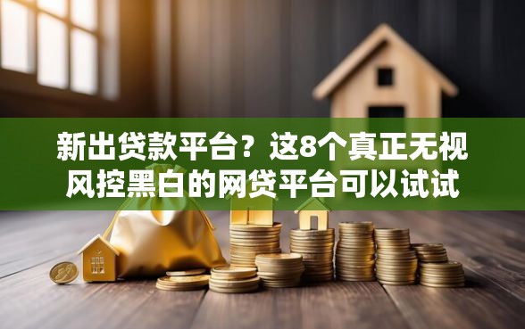 新出贷款平台？这8个真正无视风控黑白的网贷平台可以试试