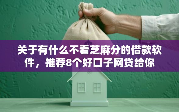 关于有什么不看芝麻分的借款软件，推荐8个好口子网贷给你