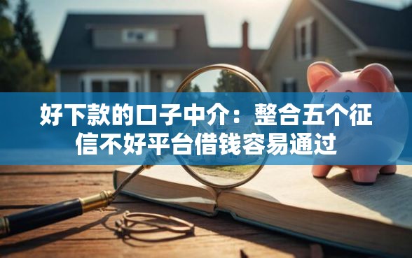好下款的口子中介：整合五个征信不好平台借钱容易通过