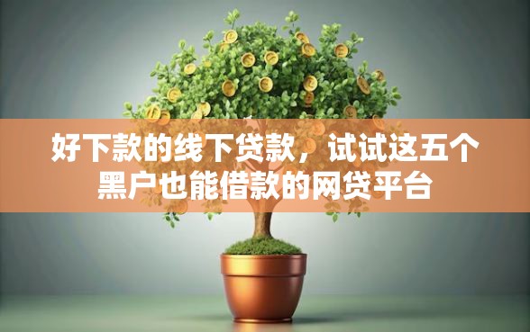 好下款的线下贷款，试试这五个黑户也能借款的网贷平台