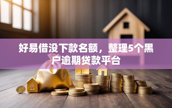 好易借没下款名额，整理5个黑户逾期贷款平台