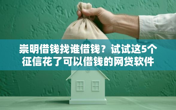 崇明借钱找谁借钱？试试这5个征信花了可以借钱的网贷软件