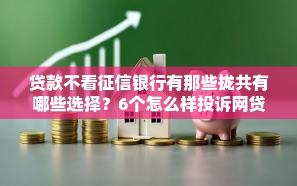贷款不看征信银行有那些拢共有哪些选择？6个怎么样投诉网贷平台详解