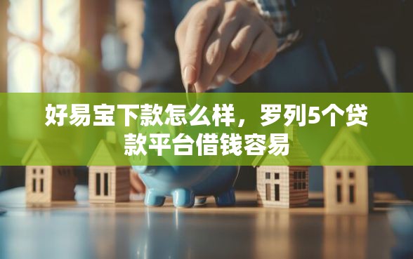 好易宝下款怎么样，罗列5个贷款平台借钱容易