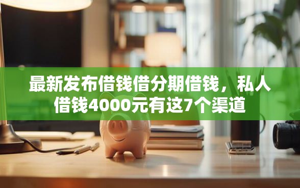 最新发布借钱借分期借钱，私人借钱4000元有这7个渠道