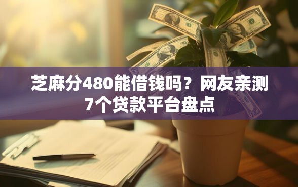 芝麻分480能借钱吗？网友亲测7个贷款平台盘点