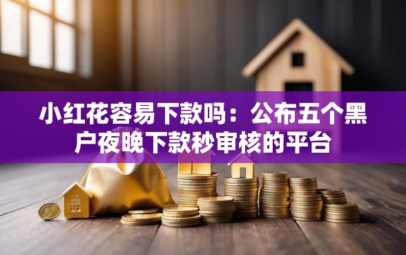 小红花容易下款吗：公布五个黑户夜晚下款秒审核的平台