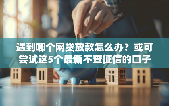 遇到哪个网贷放款怎么办？或可尝试这5个最新不查征信的口子