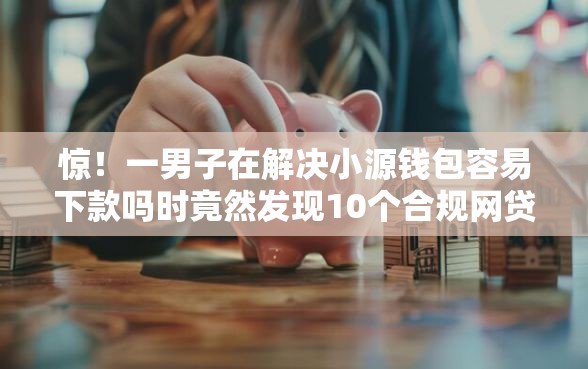 惊！一男子在解决小源钱包容易下款吗时竟然发现10个合规网贷平台，事后分享了出来