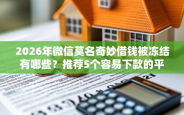 2026年微信莫名奇妙借钱被冻结有哪些？推荐5个容易下款的平台