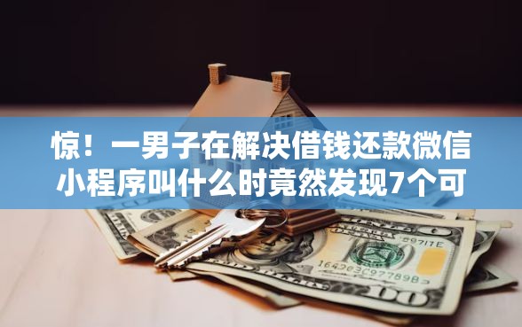 惊！一男子在解决借钱还款微信小程序叫什么时竟然发现7个可以不看征信就能下款的口子，事后分享了出来