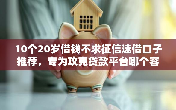 10个20岁借钱不求征信速借口子推荐，专为攻克贷款平台哪个容易借又安全36期免息难题