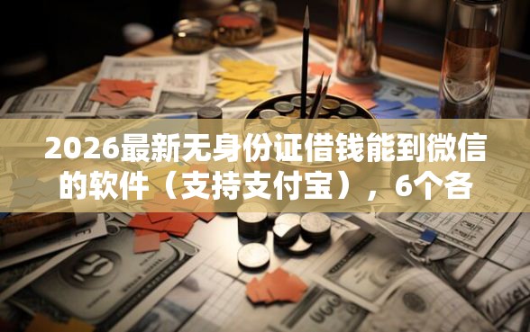 2026最新无身份证借钱能到微信的软件（支持支付宝），6个各种黑还能下款的口子无私分享