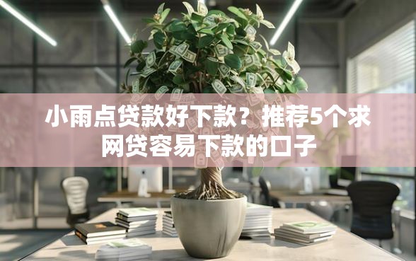 小雨点贷款好下款？推荐5个求网贷容易下款的口子